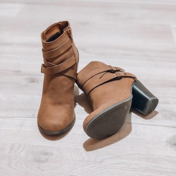 Charlotte Russe Shoes - Taupe Booties